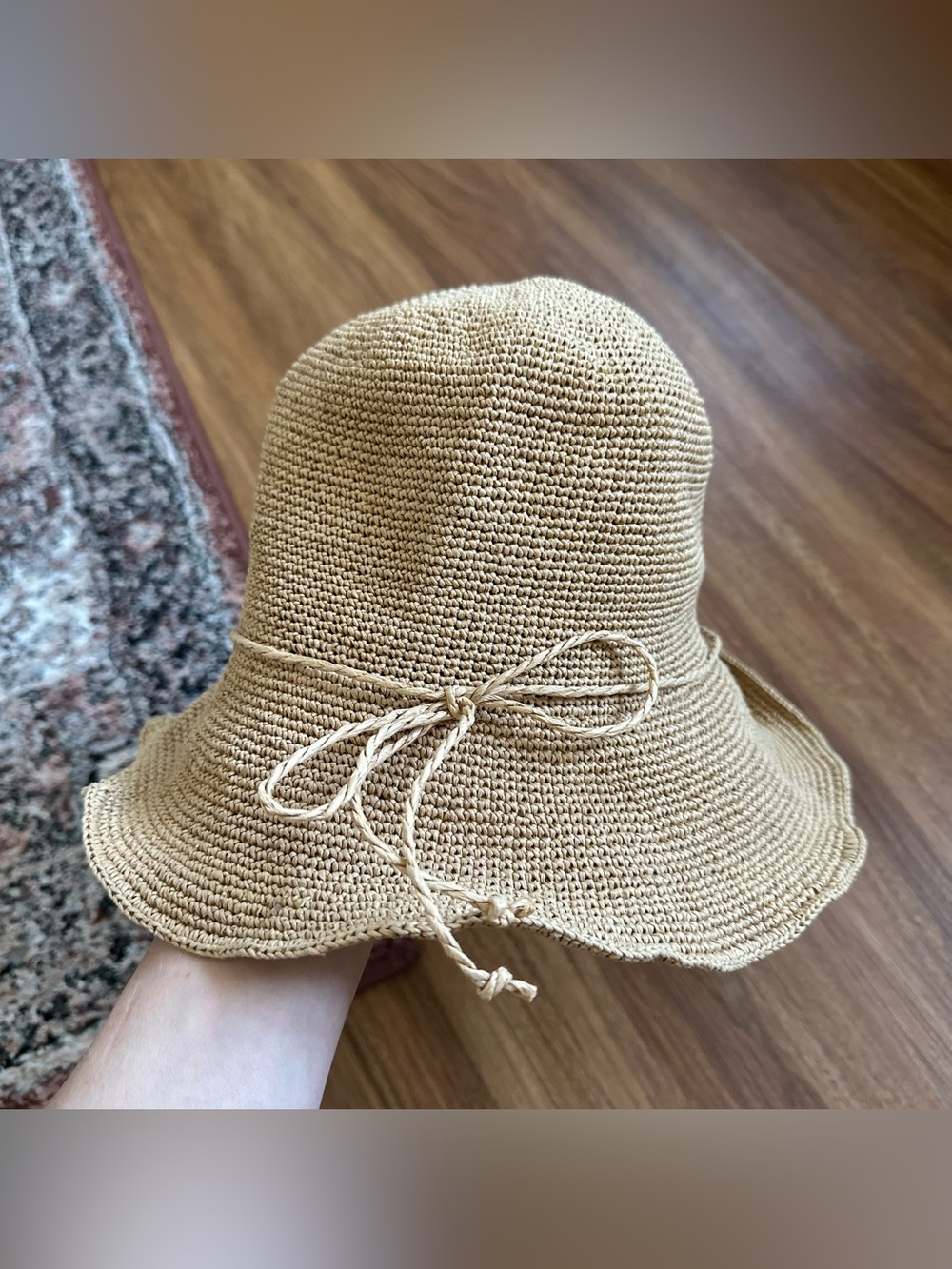 Packable Woven Bucket Sun Hat